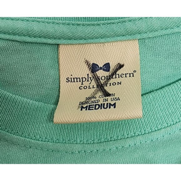 Life Is Sweet Simply Southern Ice Cream Graphic T-Shirt Mint Green Medium 100% C - Picture 6 of 8